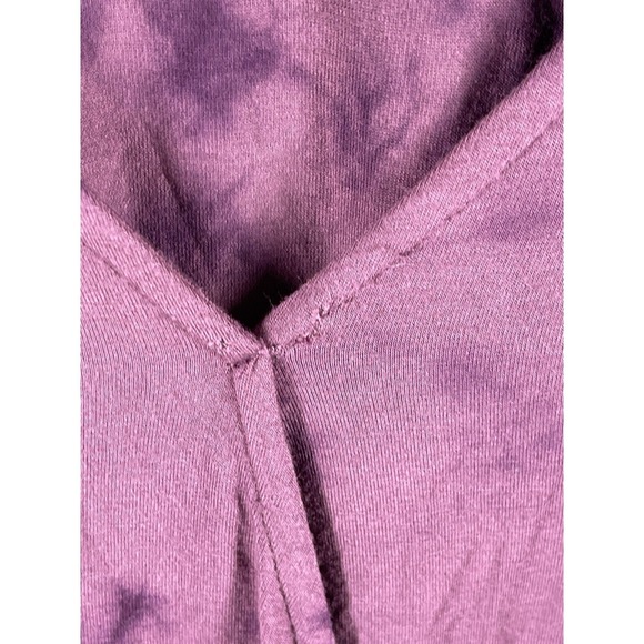 American Eagle Soft & Sexy Ruffle Bell Sleeve Top Purple Tie Dye Womens Sz Small - Picture 7 of 11